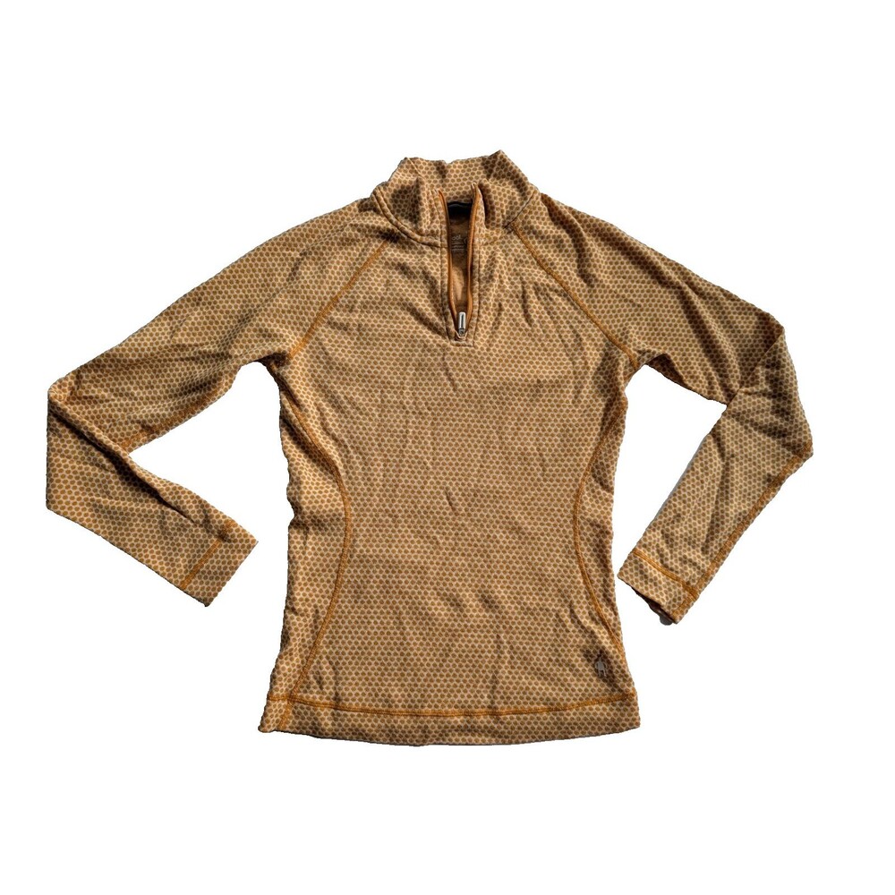 Smartwool Base Layer Wonder Woman 1/4 Zip Pullover Shirt Long Sleeve Size Small